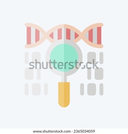 Icon Genetic Code. related to Biochemistry symbol. flat style. simple design editable. simple illustration