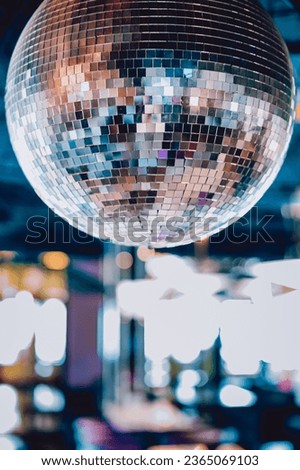 disco mirror ball in nightclub Royalty-Free Stock Photo #2365069103