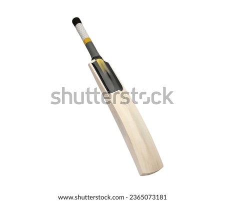 cricket bat isolated on white background Royalty-Free Stock Photo #2365073181