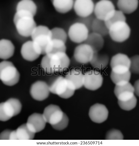 Night Abstract bokeh background.  Elegant Abstract background with blur black and white lights