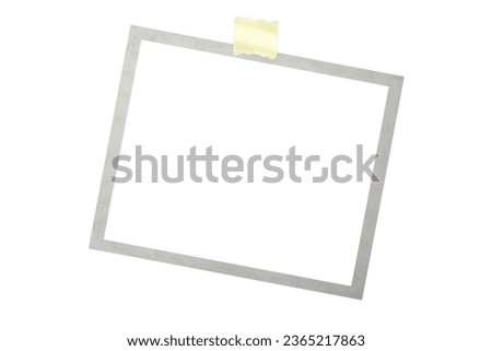 a Photo card blank  on the white backgrounds