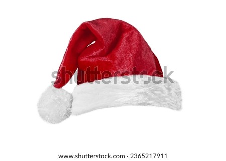 christmas santa claus hat on a transparent background in PNG format