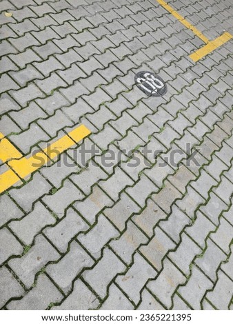 A closeup view of tiles. 