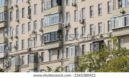 facade of an old residential building