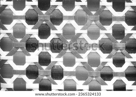 Weaving mat texture with seamless patterns on dark light abstract blank background