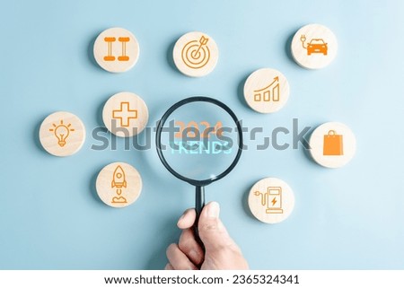 Trends by 2024: Business, Sport, Health, Environment and Development Changes for the Good of the Future Royalty-Free Stock Photo #2365324341