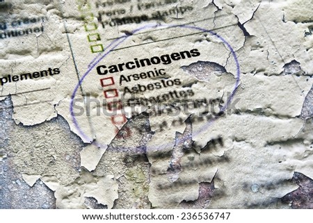 Carcinogens substances Royalty-Free Stock Photo #236536747