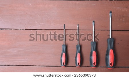 Household tool set Copy space and tools