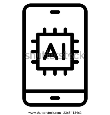 AI Device object illustration icon