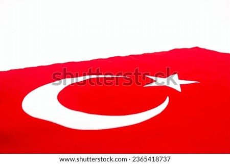 Real photo of the Republic of Türkiye Flag.