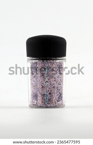 Glitter Bottle in White Background -  Cosmetics Product Photography