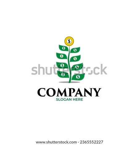 Money tree logo design inspiration - Symbolizing money and financial growth