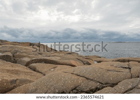 Beautiful landscape of the archipelago in gulf bothnian bay. High coast in the north of Sweden Royalty-Free Stock Photo #2365574621