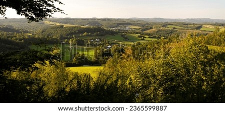 the landscape of the siegerland germany Royalty-Free Stock Photo #2365599887