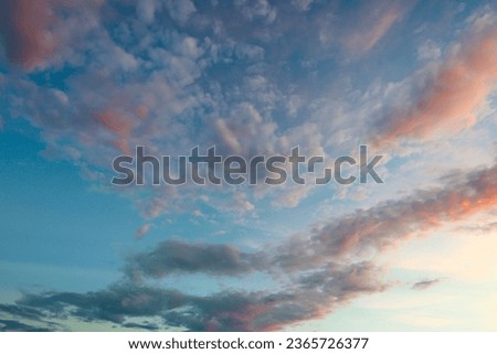 beautiful cloud sky before sunset