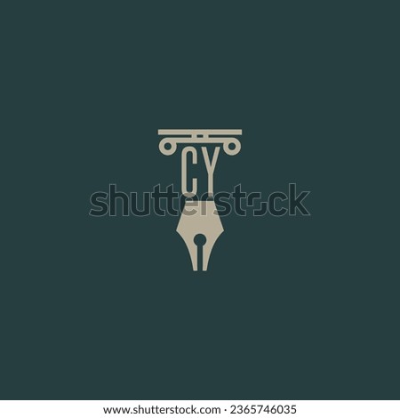 design modern legal attorney law firm lawyer advocate consultancy business logo vector
