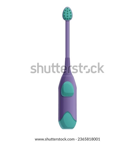 Dentist electric toothbrush icon. Cartoon of dentist electric toothbrush icon for web design isolated on white background