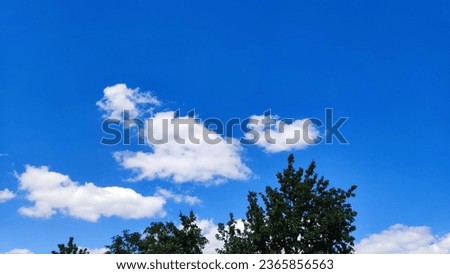 Beautiful Summer Bright Blue Sky