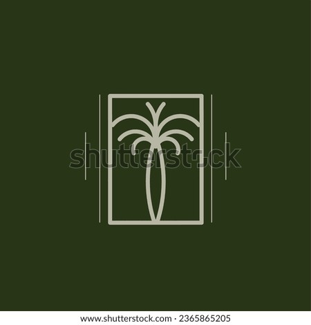 Luxury Palm Tree Logo. Perfect for Resort, Spa, and Hotel