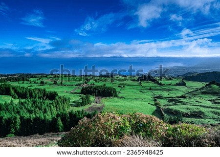 Magic green and blue Azores 