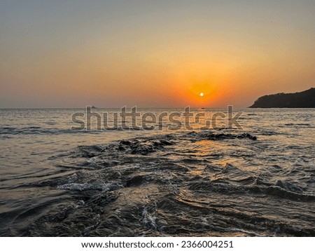 beautiful shot of sunset at a beach shot on iPhone