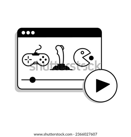 Level up your gaming tutorials with captivating illustrations. Explore game mechanics, strategies, and walkthroughs brought to life with these dynamic visuals Royalty-Free Stock Photo #2366027607