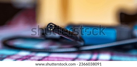 Banner view of the endoscope camera on the table  Royalty-Free Stock Photo #2366038091