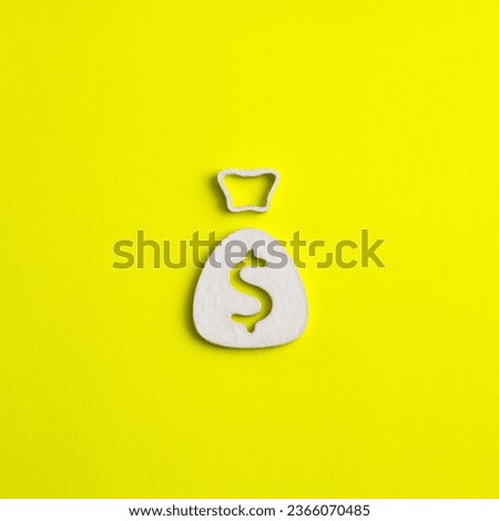 Stock exchange icon on yellow background - Business concept