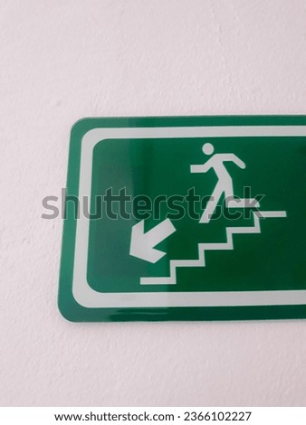 Evacuation Signs Notify People When Something Undesirable Happens, So They Can Follow The Signs To glGet Out of The Building or Something Else More Quickly