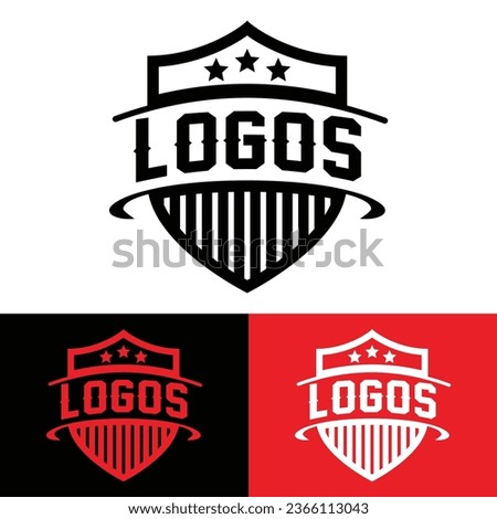 professional sports vector logo badge