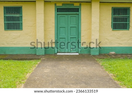 Colonial house. Colombian traditional architecture