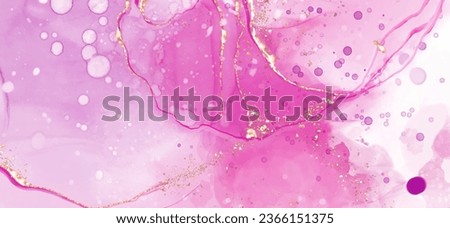 Vector pink coral banner. Hand drawn abstract paint brush stroke. Wave element.