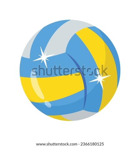 Volleyball vector colorful Stickers icons Design illustration. EPS 10 File
