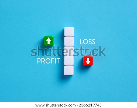 Dilemma between profit and loss. Risk management and risk taking. 