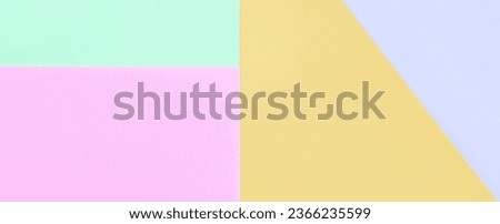 Texture background of fashion pastel colors. Pink, violet, orange and blue geometric pattern papers. minimal abstract.