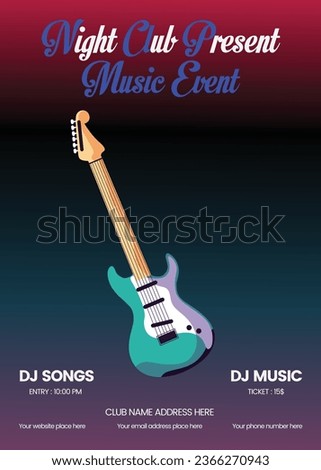 Music festival. Vector illustrations of musicians, people and musical instruments: drums, cello, synthesizer, tape recorder for poster, flyer or background EPS 10 Royalty-Free Stock Photo #2366270943