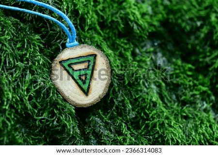Beautiful and magical alchemical earth element symbol