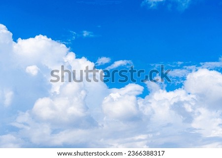 Summer blue sky and clouds