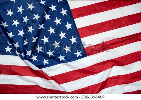  4th of July USA national flag as background. Patriotism concept, independence day