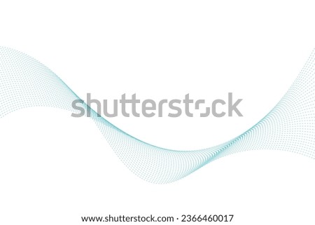 Vector blue color abstract wave design element. Abstract vector background with smooth color wave. Smoke wavy lines