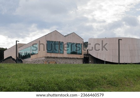 The building of the "Park Legend" museum in Nowa Słupia in the Świętokrzyskie Mountains.
 Royalty-Free Stock Photo #2366460579