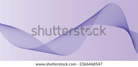 Vector blue color abstract wave design element. Waves background