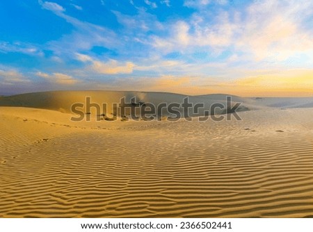 Thar desert of India, Jaisalmer Rajasthan, with beautiful sand dunes