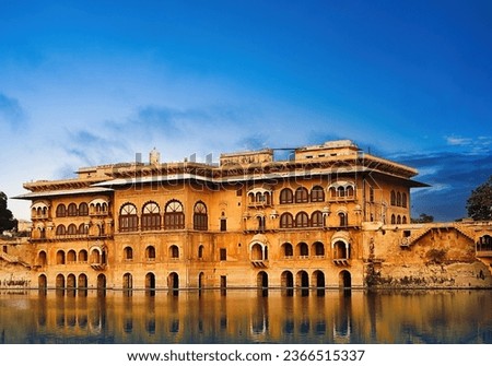 Deeg, Rajasthan, India, Deeg Palace near Bharatpur was built in 1772 as a luxurious summer resort for the Jat rulers of Bharatpur State Royalty-Free Stock Photo #2366515337