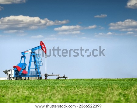 oil pump jack on oilfield industry