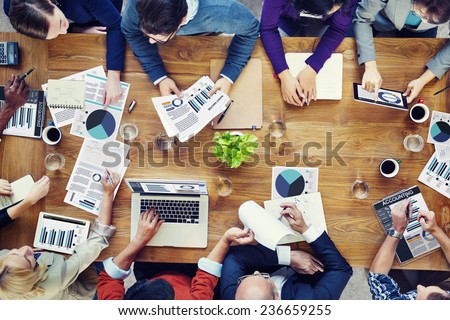 Marketing Analysis Accounting Team Teamwork Business Meeting Concept Royalty-Free Stock Photo #236659255