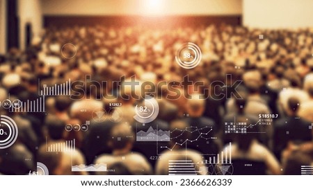 Audience and demographic data concept. Royalty-Free Stock Photo #2366626339