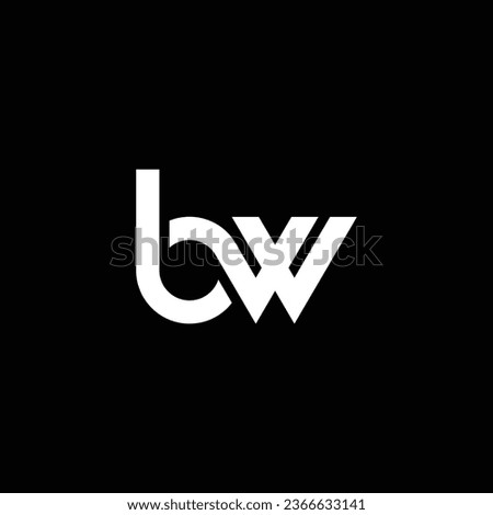 WB or BW abstract professional business awesome artistic branding company different colors illustration logo Royalty-Free Stock Photo #2366633141