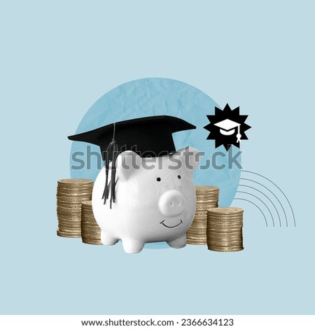 university savings, saving in dollars, university in the United States, thinking about the future, adult studies, savings fund, university debt, university savings piggy bank