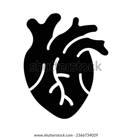 Heart Vector Glyph Icon For Personal And Commercial Use.
